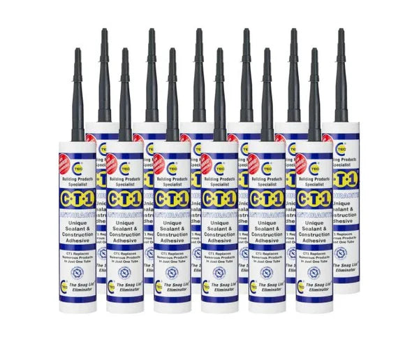 CT1 Anthracite TRIBRID® Multi Purpose Sealant & Adhesive 290ml box of 12 12x535307