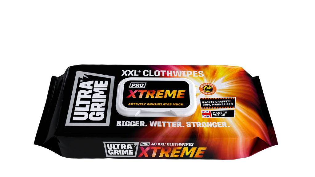 UltraGrime® Pro: 5910 Xtreme 40 XXL+ Clothwipes box of x12
