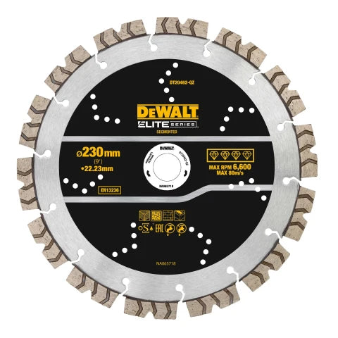 Dewalt DT20462QZ ELITE SERIES™ All Purpose Diamond Segmented Wheel 230x22.2mm