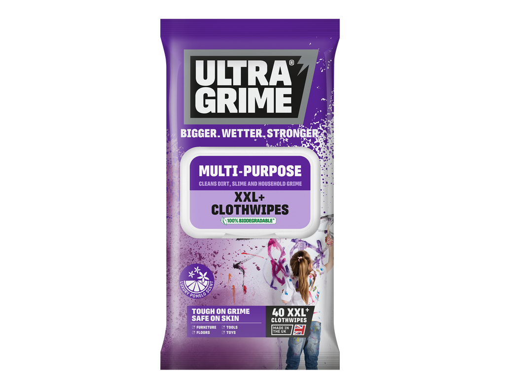 UltraGrime® Life: 5410 Multi-Purpose Pomelo Clothwipes 40pk box of x6