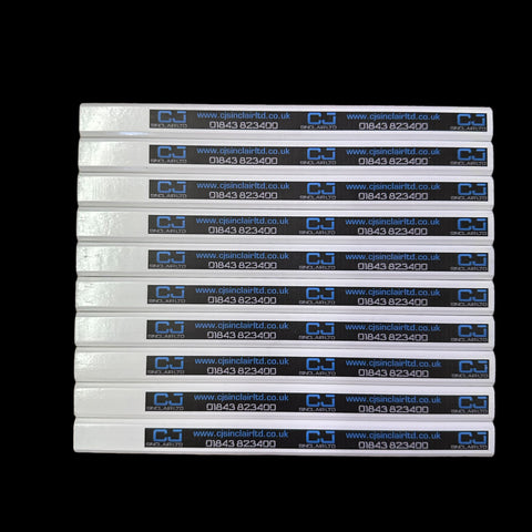 CJS White medium lead carpenters pencil 10 pack CJSPEN-WH10