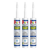 CT1 White TRIBRID® Multi Purpose Sealant & Adhesive 290ml 3 pack 3x1535206
