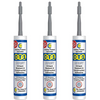CT1 Grey TRIBRID® Multi Purpose Sealant & Adhesive 290ml 3 pack 3x1535306