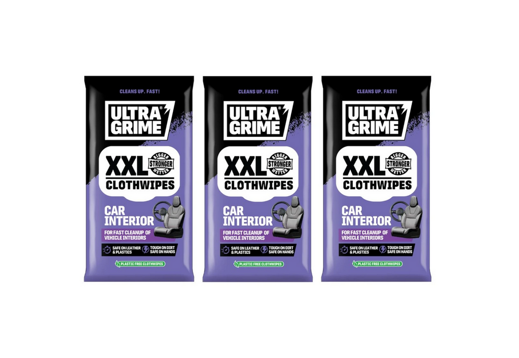 Ultragrime 5230 3 pc Car Interior XXL+ Clothwipes 20 pack