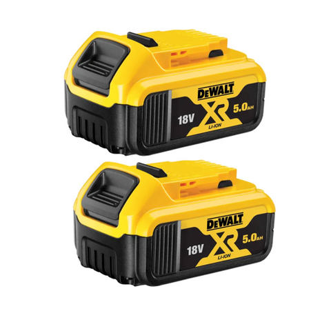 Dewalt DCB184 5.0ah 18v XR Lithium Ion Li-Ion Battery Twin Pack
