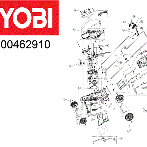 Ryobi OLM1833B Lawnmower Spare parts