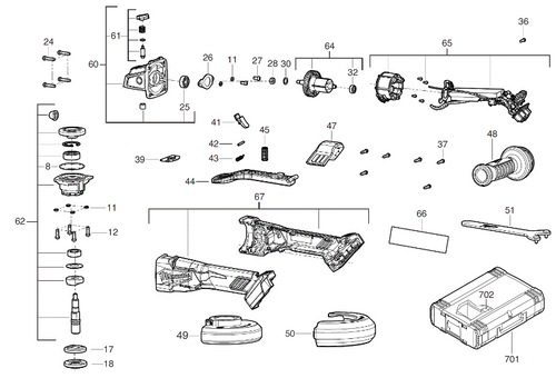 M18FSAGV115XPDB spare parts