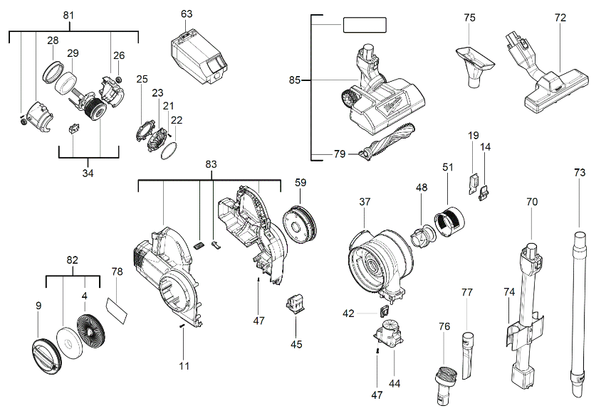 M18FCVL spare parts