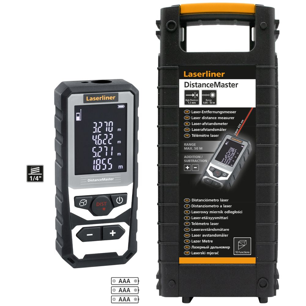 Laserliner DistanceMaster 50 m 080.982A with Pythagoras angle function