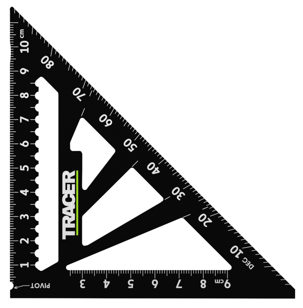 Tracer asq4m Metric Speed Square (110mm)