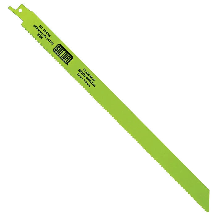 Site tuff ST-RB S1222VF 300MM 10-14TPI 5PK FLEX WOOD/METAL RECIP BLADE GT42036