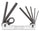 Teng Tools 1471MM Folding Hex Key Set 1.5-6 mm 7 Pieces