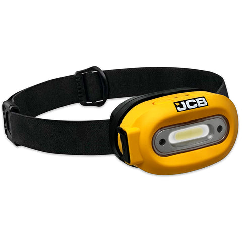 JCB XTRA 260-lumen detachable head torch with wave sensor, magnetic base and USB-C rechargeable design.
