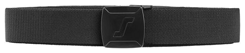 Snickers 9020 black elastic belt with lightweight plastic buckle for a flexible, comfortable fit.
