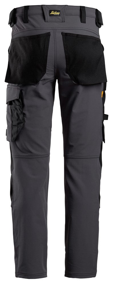 Snickers  6371 AllroundWork, Full Stretch Trousers grey / black
