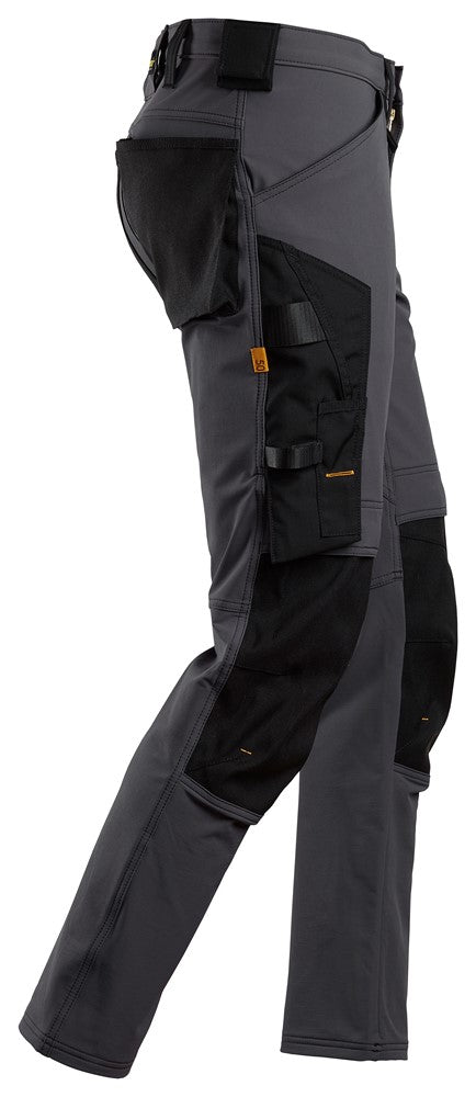 Snickers  6371 AllroundWork, Full Stretch Trousers grey / black