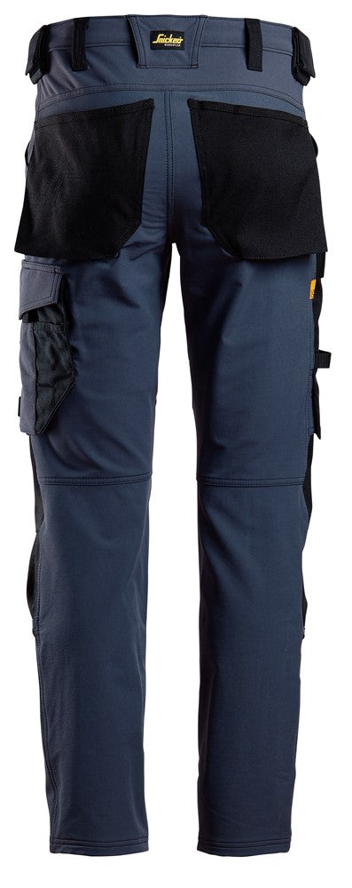 Snickers  6371 AllroundWork, Full Stretch Trousers Navy / black