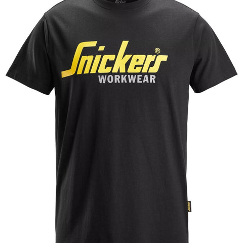 Snickers 2586 Classic Logo T-Shirt Black