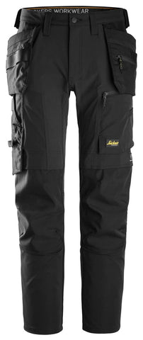 Snickers 6218 AllroundWork, Stretch Trousers Holster Pockets - Black