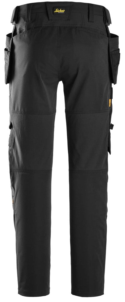 Snickers 6218 AllroundWork, Stretch Trousers Holster Pockets - Black