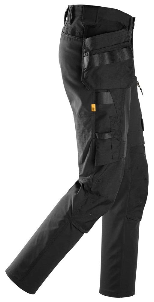 Snickers 6218 AllroundWork, Stretch Trousers Holster Pockets - Black