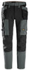 Snickers 6218 AllroundWork, Stretch Trousers Holster Pockets - steel grey / black