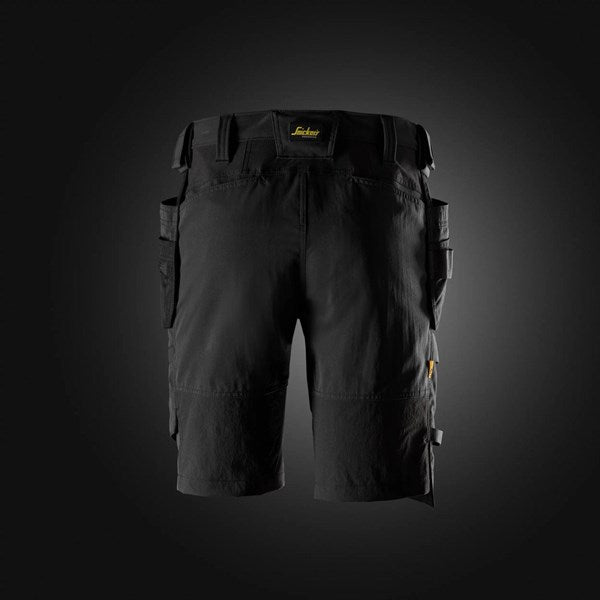 Snickers 6118 AllroundWork, Stretch Shorts Holster Pockets Black/Black 0404