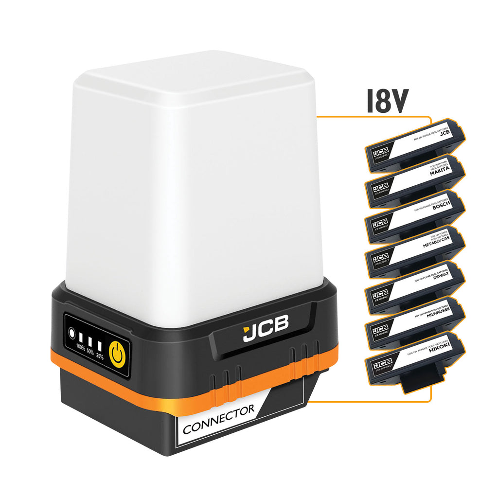 JCB 360 mini konnect 1600 lumen site light | DEWALT/MILWAUKEE