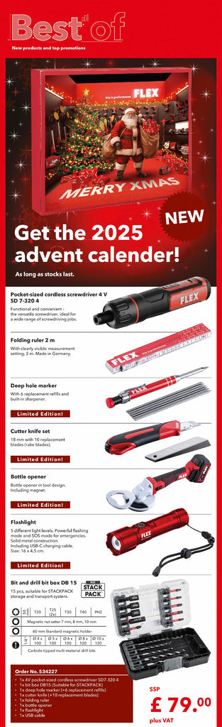 Flex 534227 christmas advent calendar 2025