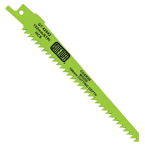 Site tuff ST-RB S644D 152MM 6TPI 5PK COARSE WOOD RECIP BLADE GT42042