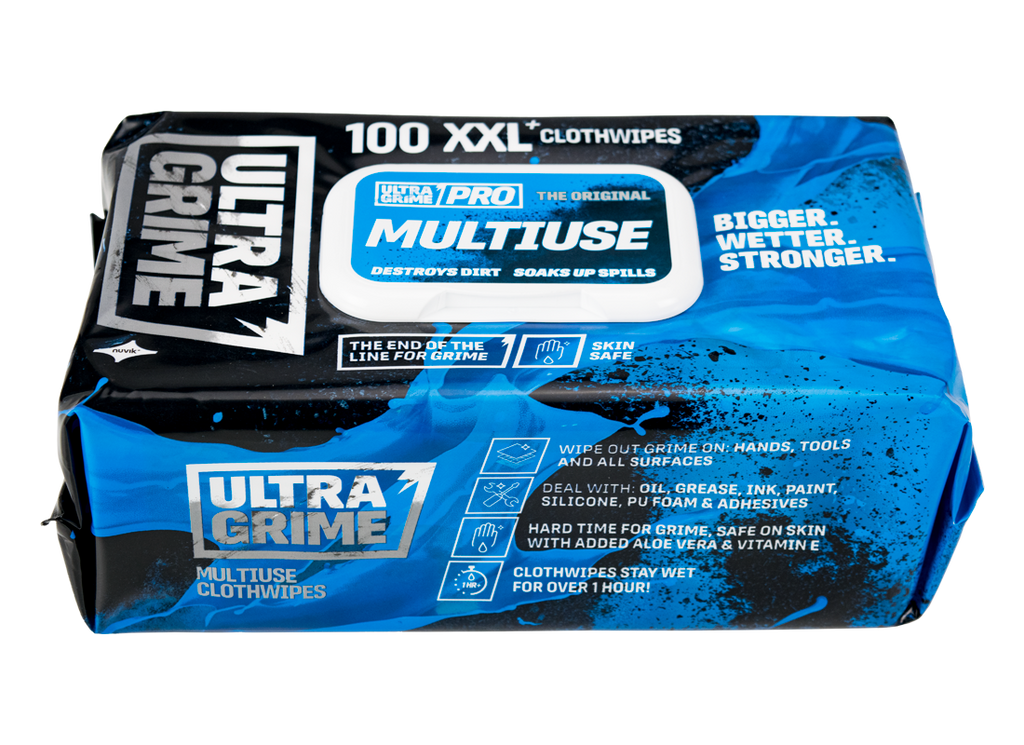 UltraGrime® Box of 6 x Pro: Multiuse 100 pack XXl wipes 5900x6