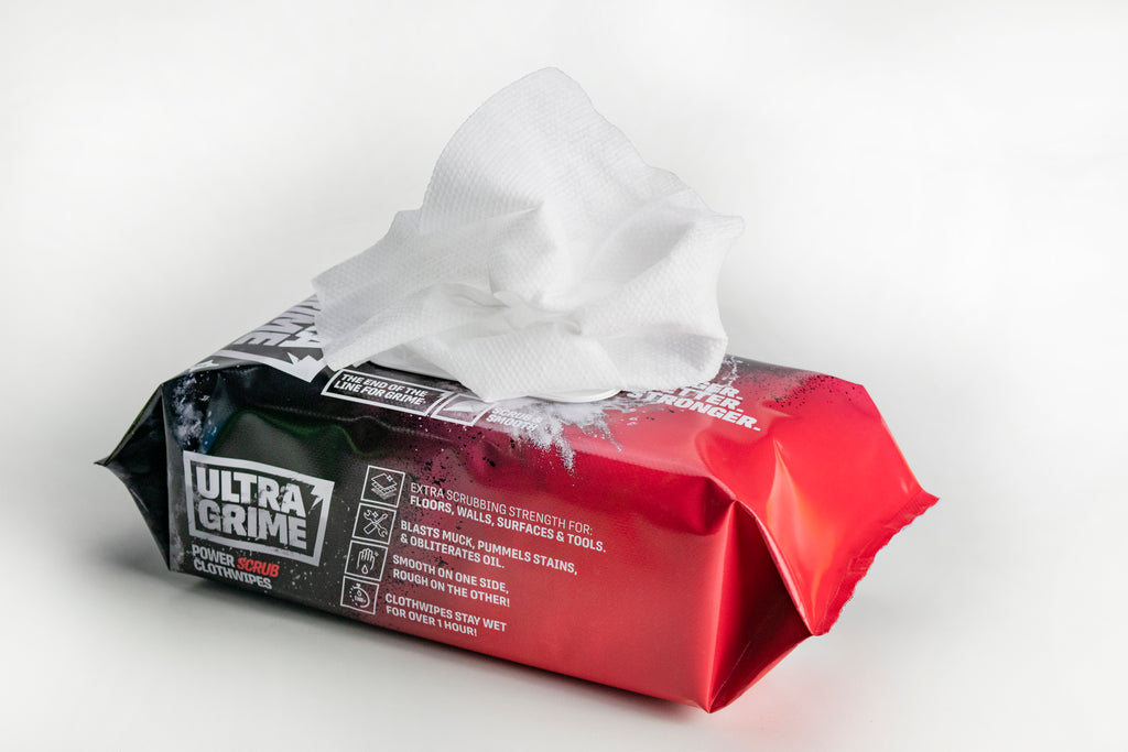 UltraGrime® Pro: Power Scrub XXL Wipes 80 Pack 5920