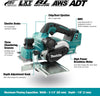 Makita DKP181Z 18v lxt brushless planer with remote vacuum start capability