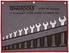 Teng Tools 6211MM Double Open Ended Spanner Set Tool Roll 11 Pieces