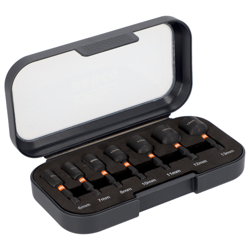 Bahco 66IM/M50S7 1/4″ Hex Magnetic Impact Torsion Nut Driver Socket Set 6-13mm