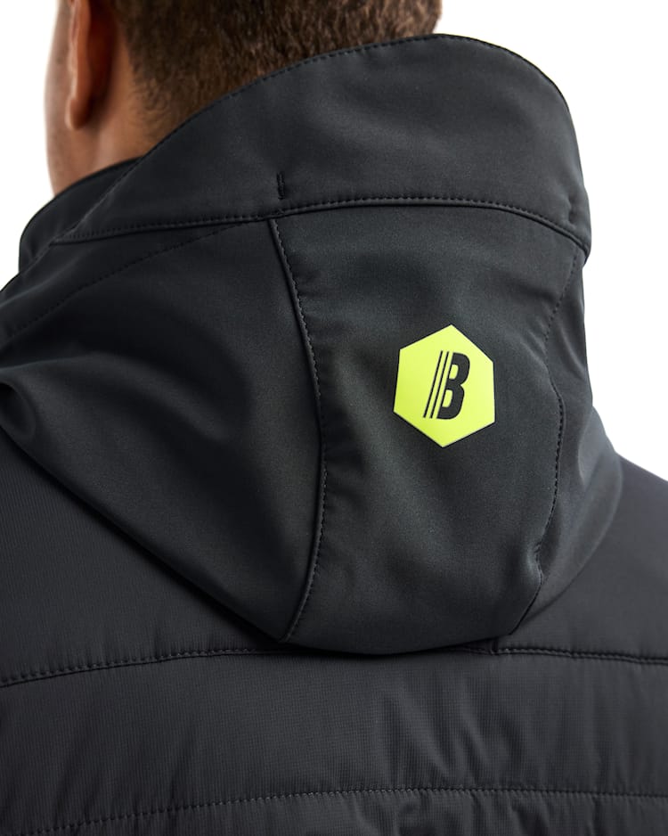 Blaklader 4743 Quilted Hybrid Jacket - Black/Hi-vis yellow (9933)