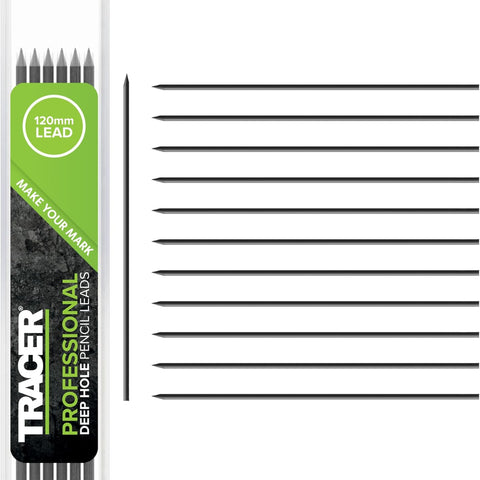 Tracer Deep Hole Pencil Replacement Leads Set - 12 x 2.8mm Graphite Leads ALP1