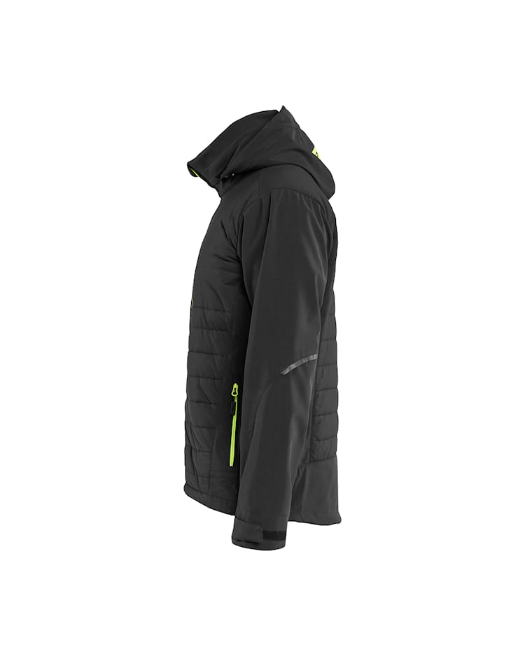 Blaklader 4743 Quilted Hybrid Jacket - Black/Hi-vis yellow (9933)