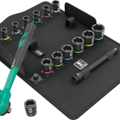 Wera 8100 SB 12 Zyklop Comfort Ratchet set 3/8