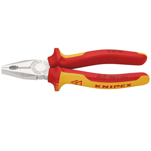 KNIPEX 03 06 180 VDE Combination Pliers, 180mm