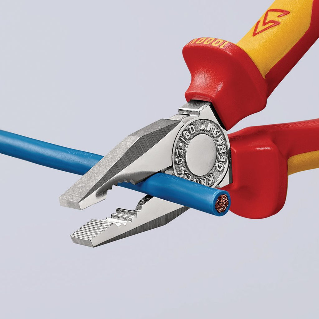 KNIPEX 03 06 180 VDE Combination Pliers, 180mm