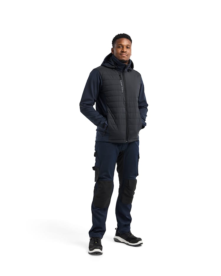 Blaklader 4743 Quilted Hybrid Jacket - Dark navy/Black 8699