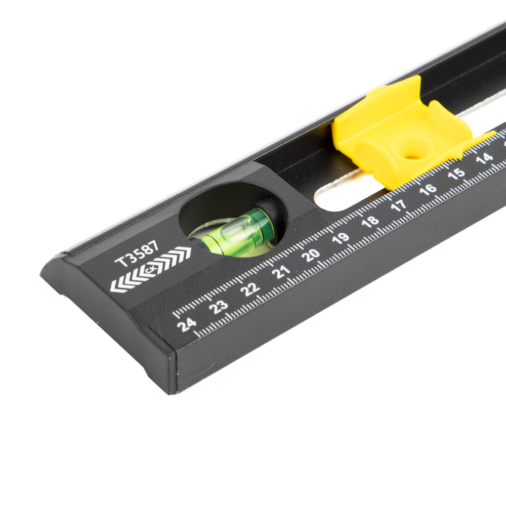 CK T3587 Electricians Spirit Level Marker Rule 500mm Marking Gauge
