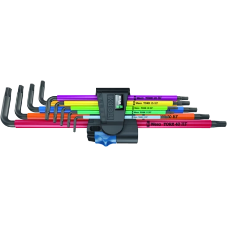 Wera 967/9 05024470001 TX XL Multicolour HF 1 L-key set with holding function, long