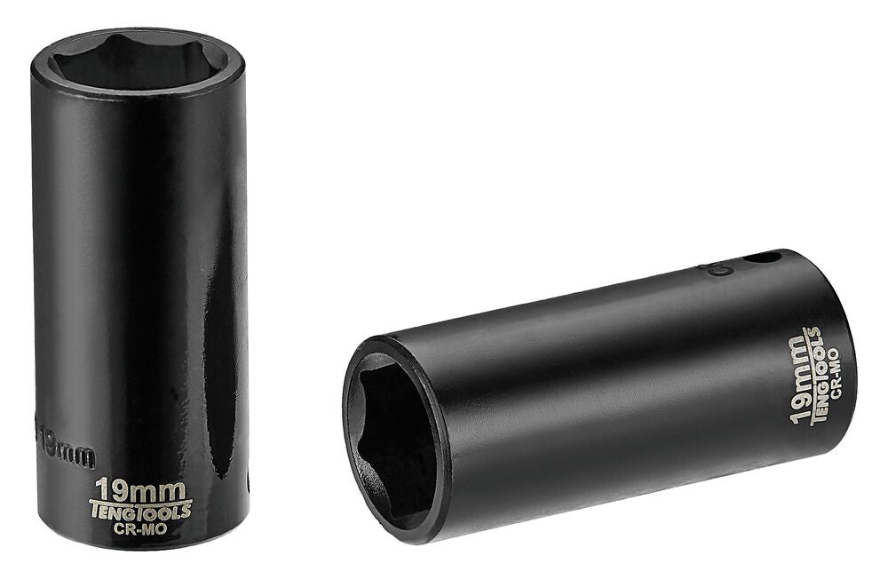 Teng tools 980619 3/8" Deep Impact Socket ANSI Metric 19mm