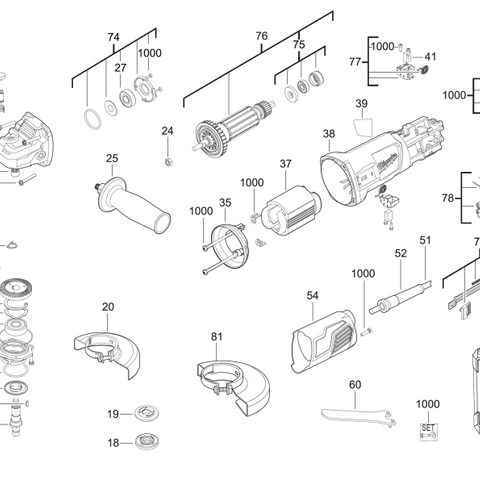 AG800-115E 110V spare parts