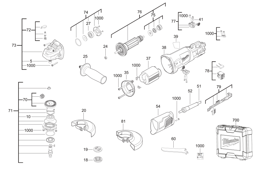 AG800-115E 240V spare parts