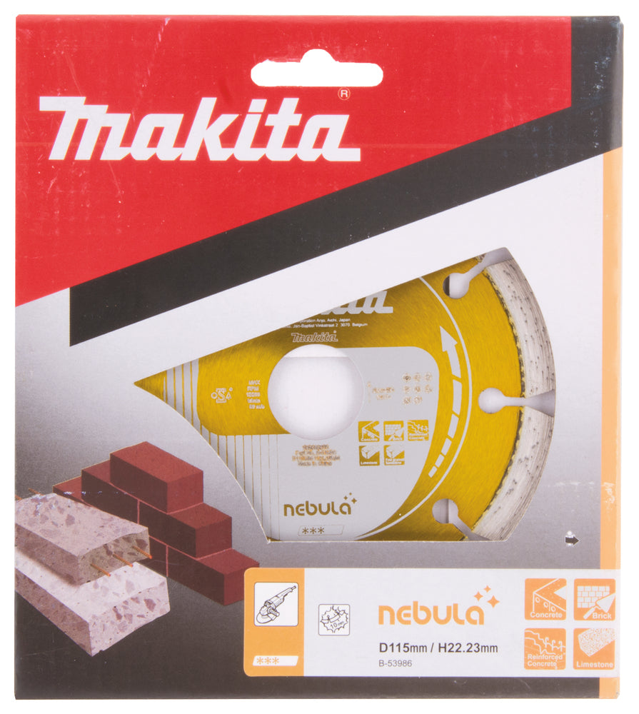 Makita Diamond Wheel 115 mm, Nebula, Dry & Wet B-53986