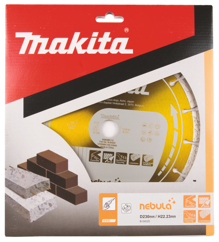 Makita Diamond wheel 230 mm, Nebula, Dry & Wet B-54025