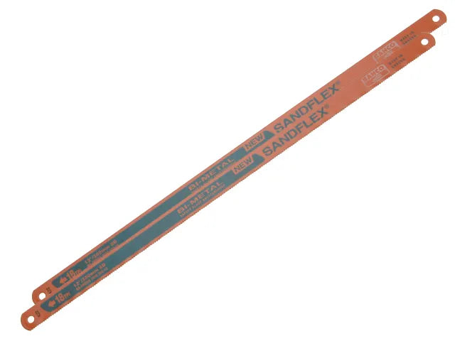 Bahco BAH3906182P 3906 Sandflex® Hacksaw Blades 300mm (12in) x 18 TPI (Pack 2)